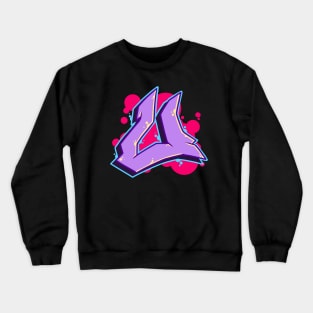 Letter U - Graffiti Street Art Style Crewneck Sweatshirt